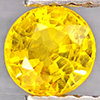 Natural Yellow Sapphire 0.58 Ct. Round Shape 4.9 Mm Gemstones From Thailand