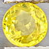 Natural Yellow Sapphire 0.69 Ct. Round Shape 4.8 Mm Gemstones From Thailand