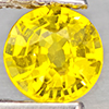 Natural Yellow Sapphire 0.56 Ct. Round Shape 4.9 Mm Gemstones From Thailand