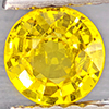 Natural Yellow Sapphire 0.76 Ct. Round Shape 5 Mm Gemstones From Thailand