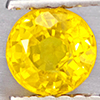 Natural Yellow Sapphire 0.61 Ct. Round Shape 4.7 Mm Gemstones From Thailand