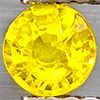 Natural Yellow Sapphire 0.47 Ct. Round Shape 4.3 Mm Gemstones From Thailand