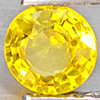 Natural Yellow Sapphire 0.44 Ct. Round Shape 4.5 Mm Gemstones From Thailand