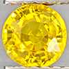 Natural Yellow Sapphire 0.61 Ct. Round Shape 4.9 Mm Gemstones From Thailand