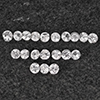 Natural White Sapphire 0.90 Ct. 20 Pcs Round Diamond Cut 2.2 Mm Gemstone From Sri Lanka Natural White Sapphire 0.90 Ct. 20 Pcs Round Diamond Cut 2.2 Mm Gemstone From Sri Lanka