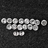 Natural White Sapphire 0.99 Ct. 16 Pcs Round Diamond Cut 2.8 Mm Gemstone From Sri Lanka Natural White Sapphire 0.99 Ct. 16 Pcs Round Diamond Cut 2.8 Mm Gemstone From Sri Lanka