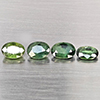 Natural Green Sapphire 2.28 Ct. 4 Pcs Oval Shape Gemstone from Thailand