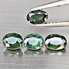 Natural Green Sapphire 2.30 Ct. 4 Pcs Oval Shape 5.3 x 4.4 Mm Gemstone from Thailand