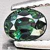 Natural Green Sapphire 0.71 Ct. Oval Shape 5.9 x 4.6 Mm Gemstone from Thailand