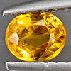 Natural Orange Songea Sapphire 0.52 Ct. Oval Shape 5.2 x 4.2 Mm Gemstone from Tanzania