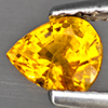 Natural Orange Songea Sapphire 0.61 Ct. Pear Shape 5.3 x 4.4 Mm Gemstone from Tanzania