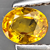 Natural Orange Songea Sapphire 0.47 Ct. Oval Shape 5 x 4 Mm Gemstone from Tanzania