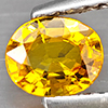 Natural Yellow Sapphire 0.62 Ct. Oval Shape 5.8 x 4.8 Mm Gemstone from Thailand