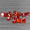 Natural Red Songea Sapphire 1.02 Ct. 14 Pcs Square Shape Gemstones From Tanzania