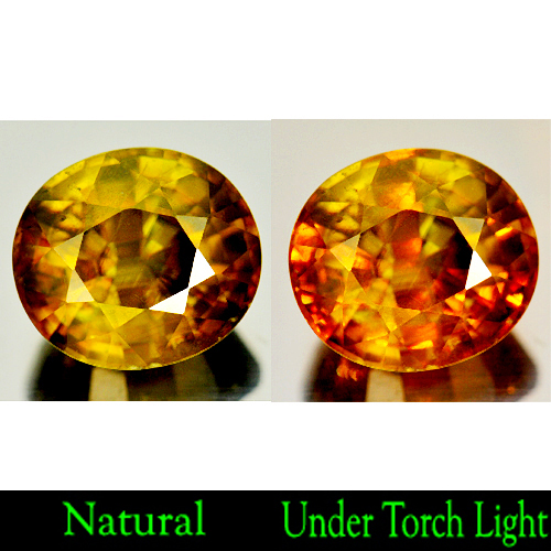 Certified 6.14 Ct. Oval Shape Natural Multi Color Titanium Sphene Rainbow Spark