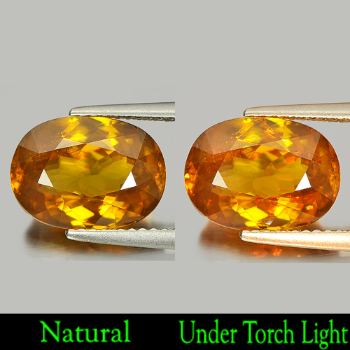 Multi Color Sphene 4.79 Ct. Oval 12.1 x 8.8 Mm. Natural Gemstone Unheated