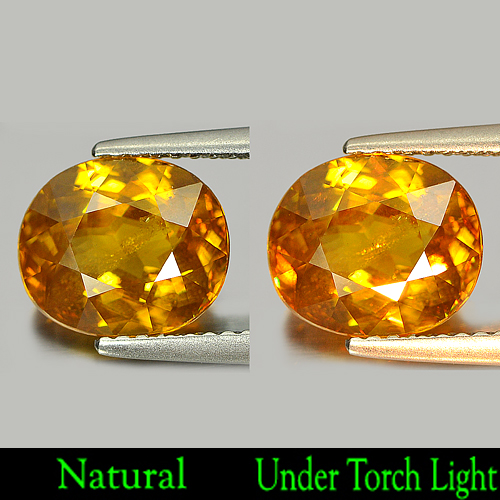 Multi Color Sphene With Rainbow Spark 3.13 Ct. Oval 9.5 x 8 Mm. Natural Gemstone