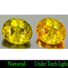 Natural Multi Color Titanium Sphene Gemstones Rainbow Spark 4.35 Ct. Oval Shape 10.7 x 9 Mm.