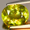 3.56 Ct. Natural Intense Green Titanium Sphene Red Spark