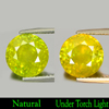 Multi Color Sphene 4.09 Ct. Round Shape Size 10.1 Mm. Natural Gemstone Unheated