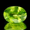 0.89 Ct Natural Intense Green Titanium Sphene Red Spark