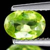 0.86 Ct. Oval Shape Gem Natural Intense Green Titanium Sphene Red Spark