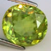 Rainbow Spark Sphene Green 3.09 Ct. Oval 9.7 x 9 Mm. Natural Gemstone Unheated