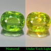 Green Sphene Red Spark 22.66 Ct. Cushion Shape 18.1 x 15 Mm. Natural Gemstone Green Sphene Red Spark 22.66 Ct. Cushion Shape 18.1 x 15 Mm. Natural Gemstone