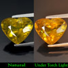 Multi Color Titanium Sphene Red Spark 7.83 Ct. Heart 14 x 11.8 Mm. Natural Gem