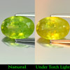 4.16 Ct Natural Intense Green Titanium Sphene Red Spark