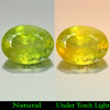 Sphene Green Titanium Red Spark 4.36 Ct. Oval 11.6 x 8.6 Mm. Natural Gemstone