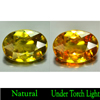Multi Color Sphene 1.84 Ct. VVS Oval 8.9 x 6.4 Mm. Natural Gemstone Unheated