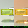 1.25 Ct. Baguette Shape Natural Green Titanium Sphene Red Spark Gemstone 1.25 Ct. Baguette Shape Natural Green Titanium Sphene Red Spark Gemstone