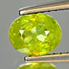 Unheated 1.10 Ct. Gemstone Oval Shape Natural Green Titanium Sphene Red Spark Unheated 1.10 Ct. Gemstone Oval Shape Natural Green Titanium Sphene Red Spark