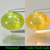 Unheated 2.02 Ct. Natural Sphene Intense Green Titanium Red Spark Oval Shape