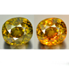 Multi Color Sphene 9.99 Ct. Oval 12.2 x 10.9 Mm. Natural Gemstone Madagascar