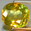 Green Sphene With Rainbow Spark 2.95 Ct. Cushion 9.5 x 8.4 Mm. Natural Gemstone Green Sphene With Rainbow Spark 2.95 Ct. Cushion 9.5 x 8.4 Mm. Natural Gemstone