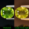Green Titanium Sphene 2.20 Ct. Cushion 8.5 x 7.5 Mm. Natural Gemstone Unheated
