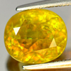 Natural Intense Yellowish Green Titanium Sphene With Rainbow Spark 4.34 Ct.