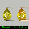 Yellowish Green Sphene 4.30 Ct. Pear 12.4 x 9.2 Mm. Natural Gemstone Madagascar