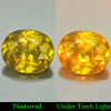 Multi Color Sphene 3.95 Ct. Oval Shape 10.5 x 8.7 Mm. Natural Gemstone Unheated
