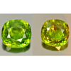 14.50 Ct. Cushion Natural Green Titanium Sphene With Rainbow Spark Unheated