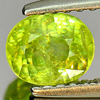 0.89 Ct. Nice Oval Natural Yellowish Green Titanium Sphene With Rainbow Spark