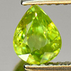 0.79 Ct. Nice Pear Natural Gem Yellowish Green Titanium Sphene Rainbow Spark