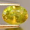 0.90 Ct. Oval Natural Yellowish Green Titanium Sphene Rainbow Spark Madagascar