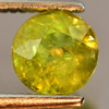 0.94 Ct. Round Natural Gem Yellowish Green Titanium Sphene Rainbow Spark