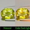Green Titanium Sphene With Rainbow Spark 2.66 Ct. Oval 9.9 x 7.6 Mm. Natural Gem