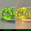 Greenish Yellow Sphene 4.59 Ct. Oval 11.5 x 9.5 Mm. Natural Unheated Gemstone