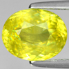 Yellow Titanium Sphene Rainbow Spark 2.43 Ct. Oval Shape Natural Gem Unheated