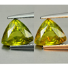 Sphene Multi Color With Rainbow Spark 1.76 Ct. Trilliant 8.7 x 7.3 Mm. Natural Sphene Multi Color With Rainbow Spark 1.76 Ct. Trilliant 8.7 x 7.3 Mm. Natural